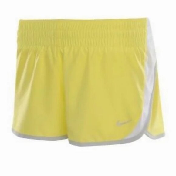 2/$30 Nike Tempo Athletic Running Dri-Fit Jogging Shorts Yellow Workout Medium - Picture 1 of 7